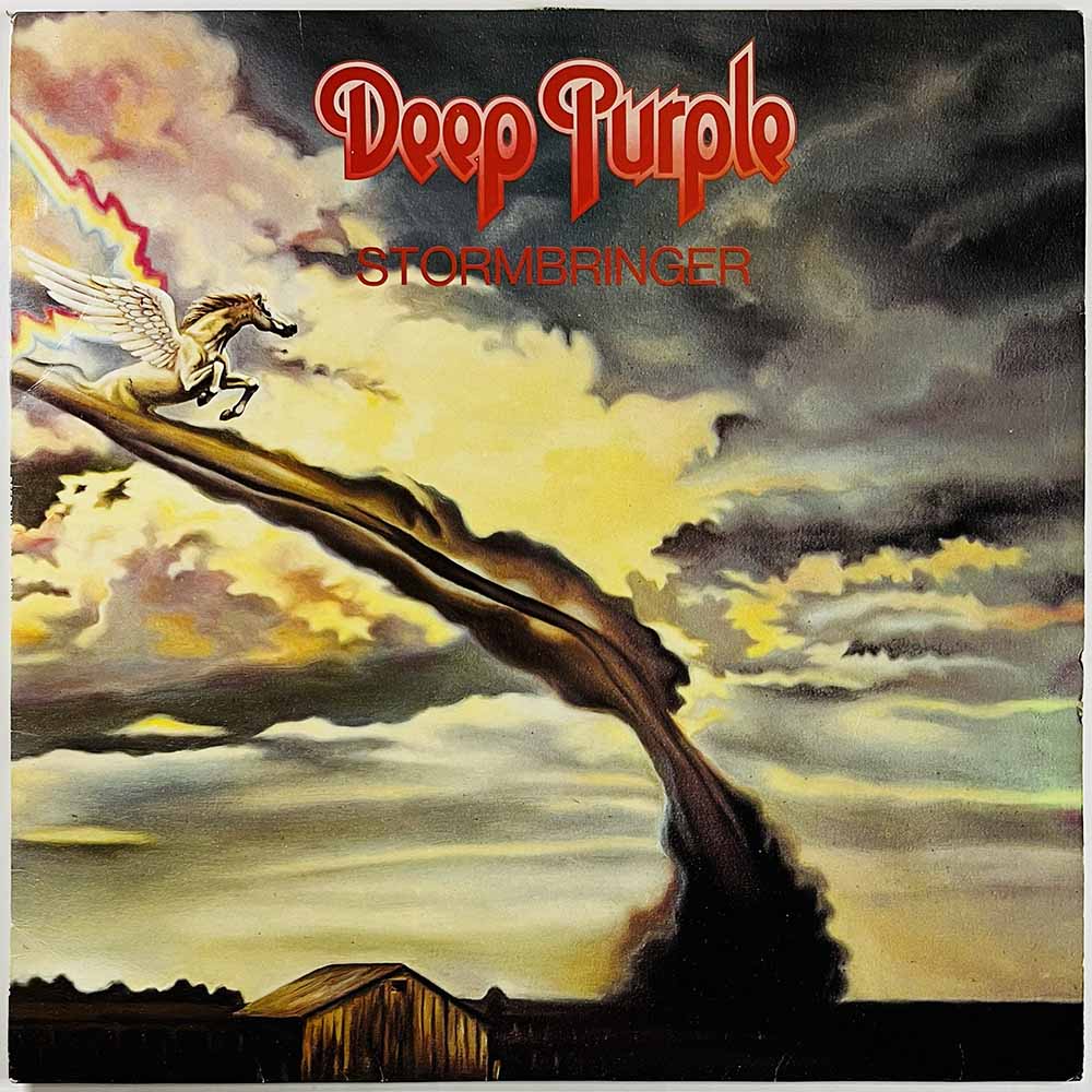 Deep Purple LP Stormbringer  kansi VG+ levy EX Käytetty LP