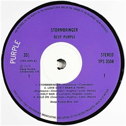 Deep Purple LP Stormbringer  kansi VG+ levy EX Käytetty LP