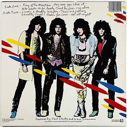 Kiss LP Asylum, Suomipainos  kansi EX- levy VG+ Käytetty LP