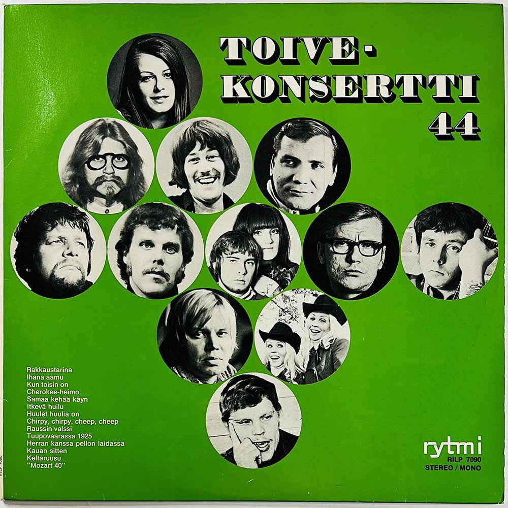 Koivistolaiset, Iivana Nyhtänköljä, Kid LP Toivekonsertti 44  kansi VG+ levy EX- Käytetty LP