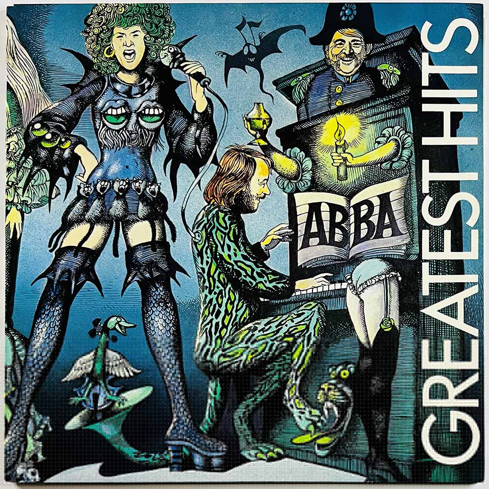 Abba LP Greatest Hits  kansi EX levy EX Käytetty LP