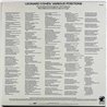 Cohen Leonard LP Various Positions  kansi EX levy EX Käytetty LP