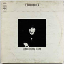 Cohen Leonard LP Songs from a room  kansi VG levy EX- Käytetty LP