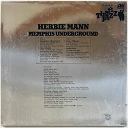 Mann Herbie LP Memphis Underground  kansi VG levy EX Käytetty LP