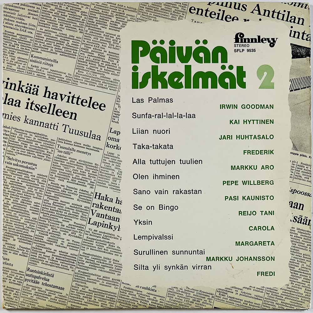 Carola, Fredi, Frederik, Irwin LP Päivän iskelmät 2  kansi VG- levy EX Käytetty LP