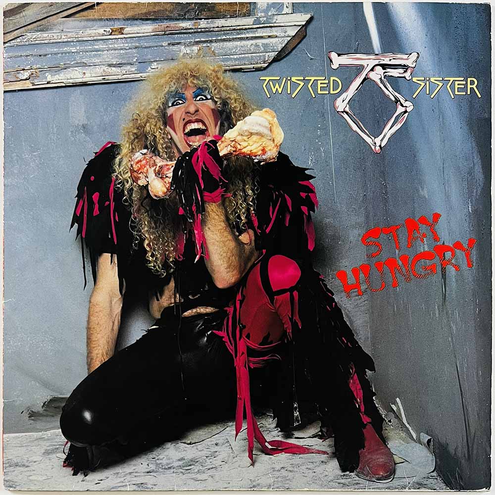 Twisted Sister LP Stay Hungry  kansi VG levy EX Käytetty LP