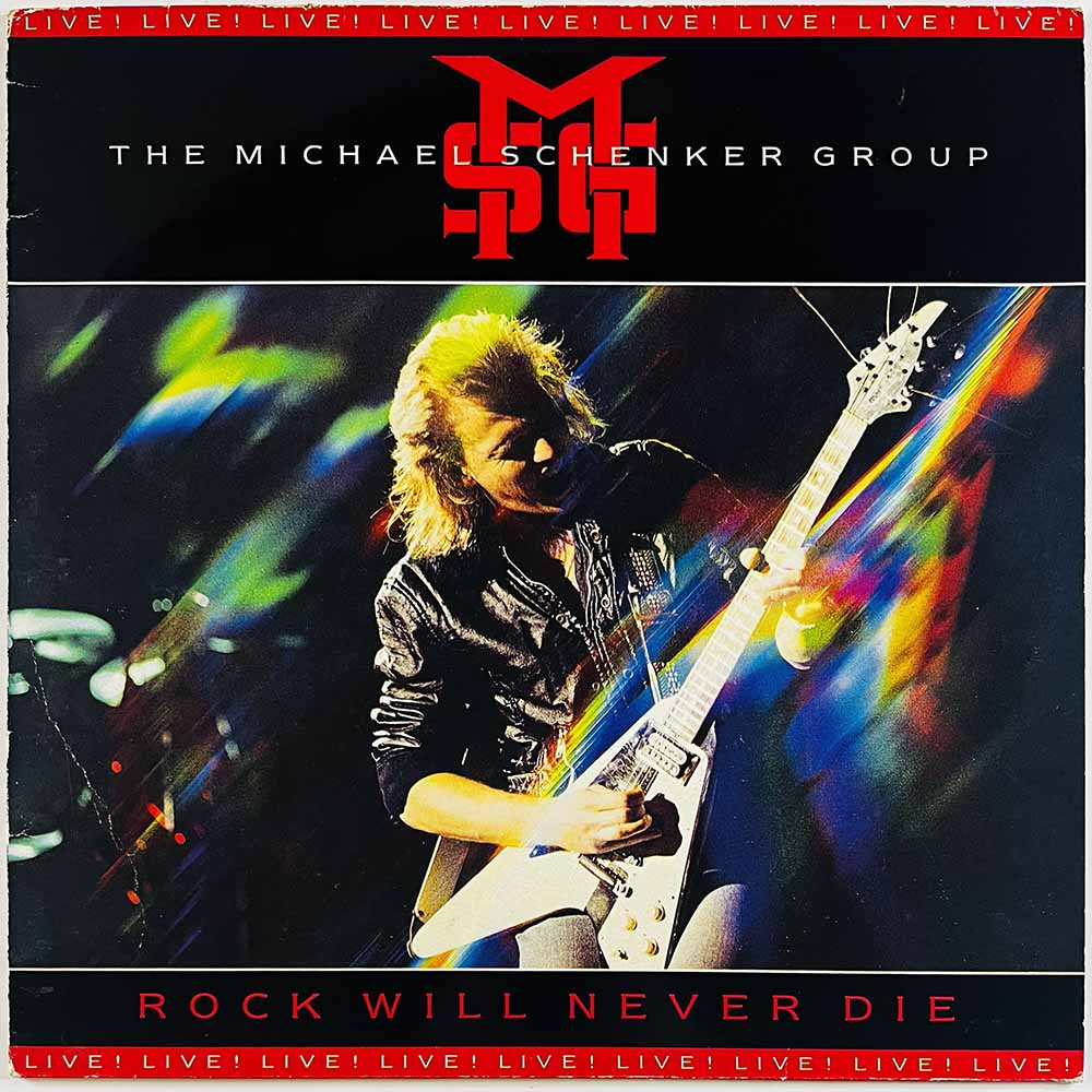 Michael Schenker Group LP Rock Will Never Die  kansi VG- levy EX Käytetty LP