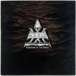 Axxis LP Kingdom Of The Night  kansi VG+ levy EX Käytetty LP