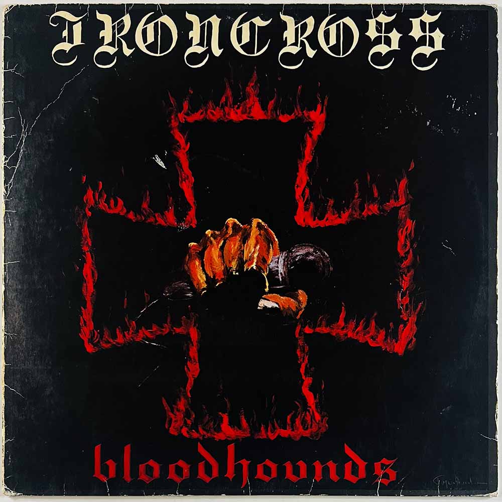 Ironcross LP Bloodhounds  kansi G+ levy EX Käytetty LP