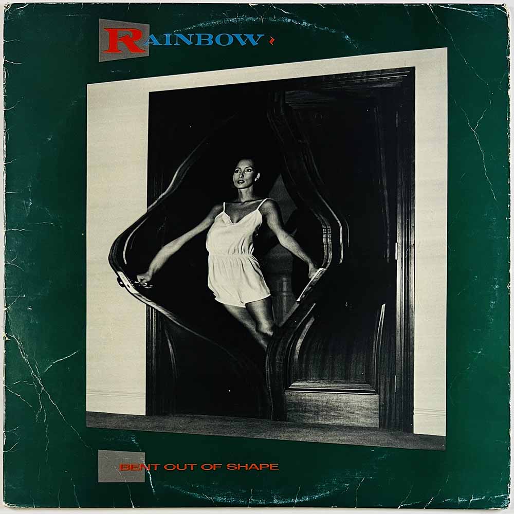 Rainbow LP Bent out of shape, Suomessa valmistettu  kansi G+ levy VG+ Käytetty LP