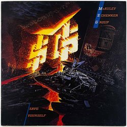 McAuley Schenker Group LP Save yourself  kansi VG+ levy EX- Käytetty LP