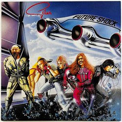 Gillan LP Future Shock, Made in Finland  kansi EX levy EX- Käytetty LP