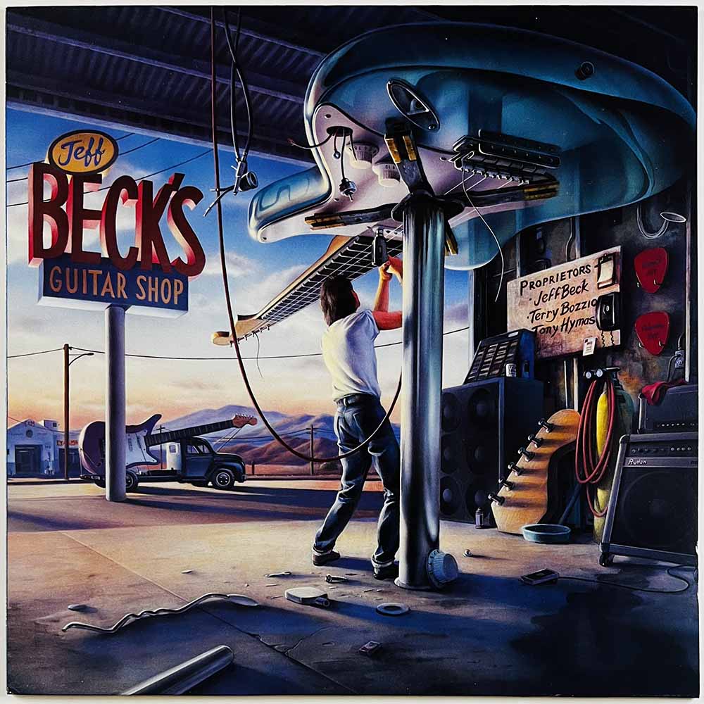 Beck Jeff LP Jeff Beck's Guitar Shop  kansi EX levy EX Käytetty LP
