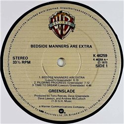 Greenslade LP Bedside Manners Are Extra  kansi VG+ levy EX Käytetty LP