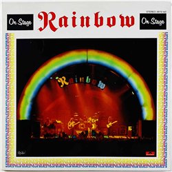 Rainbow LP On Stage 2LP  kansi EX levy EX Käytetty LP