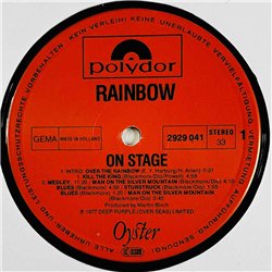Rainbow LP On Stage 2LP  kansi EX levy EX Käytetty LP