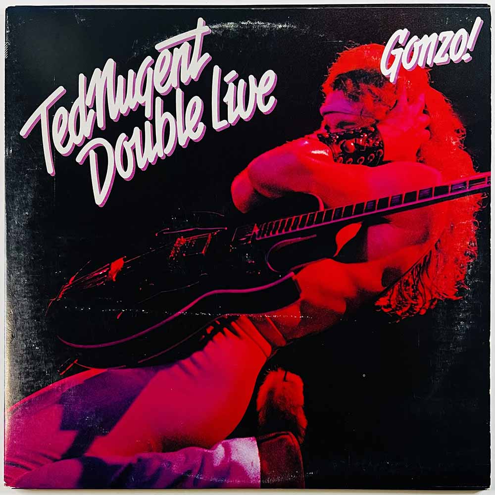 Nugent Ted LP Double live Gonzo! 2LP  kansi VG levy EX Käytetty LP