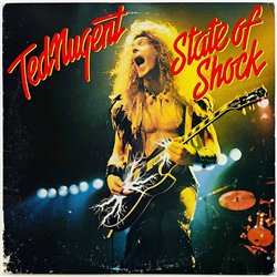 Nugent Ted LP State of Shock  kansi G+ levy EX- Käytetty LP