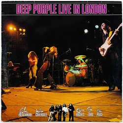 Deep Purple LP Live ib London  kansi VG levy EX Käytetty LP