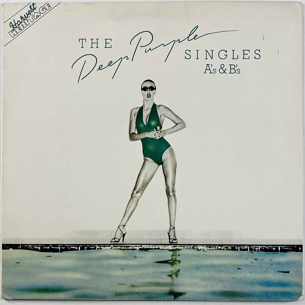 Deep Purple LP The Deep Purple Singles A's & B's  kansi VG levy EX Käytetty LP