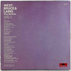 West Bruce & Laing LP Why dontcha  kansi VG levy VG Käytetty LP