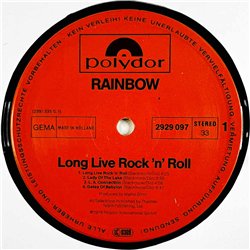 Rainbow LP Long live rock’n’Roll  kansi VG+ levy VG+ Käytetty LP