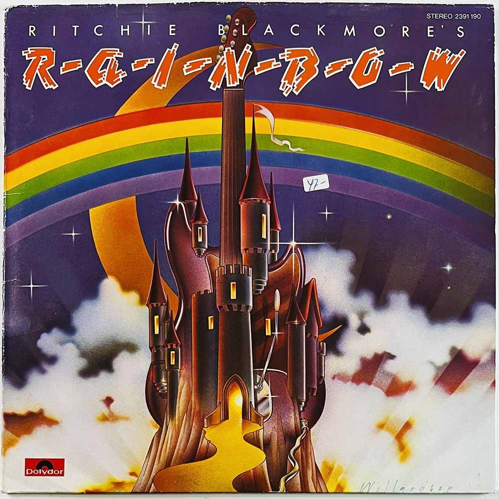 Rainbow LP Ritchie Blackmore's Rainbow  kansi G+ levy EX Käytetty LP