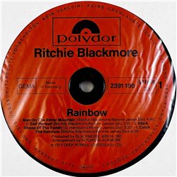 Rainbow LP Ritchie Blackmore's Rainbow  kansi G+ levy EX Käytetty LP