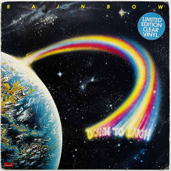 Rainbow LP Down to earth, clear vinyl  kansi VG- levy EX Käytetty LP
