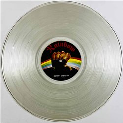 Rainbow LP Down to earth, clear vinyl  kansi VG- levy EX Käytetty LP