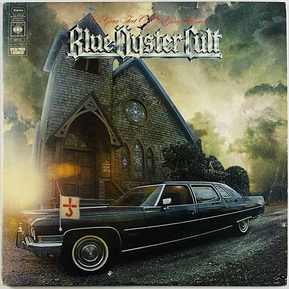 Blue Öyster Cult LP On your feet or on your knees 2LP  kansi EX- levy EX- Käytetty LP