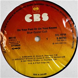Blue Öyster Cult LP On your feet or on your knees 2LP  kansi EX- levy EX- Käytetty LP