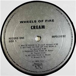 Cream LP Wheels of fire 2LP  kansi EX- levy EX Käytetty LP