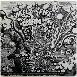 Cream LP Wheels of fire 2LP  kansi EX- levy EX Käytetty LP