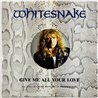 Whitesnake LP Give me all your love, 12-inch maxi  kansi EX- levy EX Käytetty LP