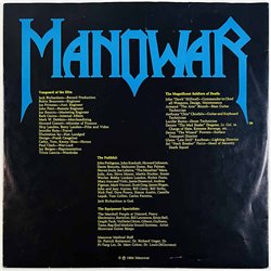 Manowar LP Hail to England  kansi VG levy EX Käytetty LP