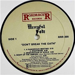 Mercyful Fate LP Don’t break the oath  kansi VG+ levy EX Käytetty LP