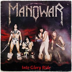 Manowar LP Into glory ride  kansi G+ levy EX Käytetty LP