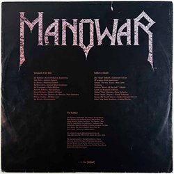 Manowar LP Into glory ride  kansi G+ levy EX Käytetty LP