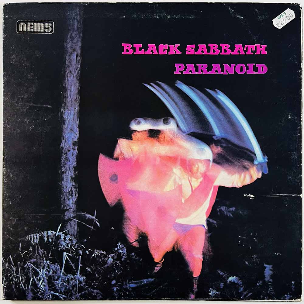 Black Sabbath LP Paranoid  kansi VG levy G+ Käytetty LP