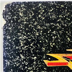 Y & T  LP Contagious  kansi G+ levy EX Käytetty LP