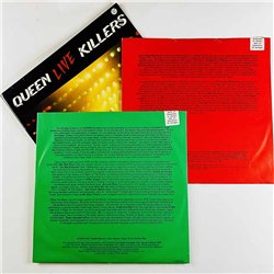 Queen LP Live Killers 2LP  kansi VG+ levy EX- Käytetty LP