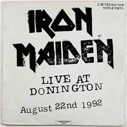 Iron Maiden LP Lie at Donington august 22nd 1992 3LP  kansi VG- levy EX- Käytetty LP