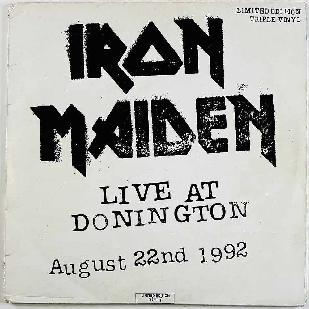 Iron Maiden LP Lie at Donington august 22nd 1992 3LP  kansi VG- levy EX- Käytetty LP