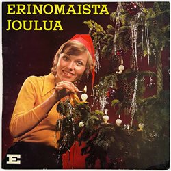Inga Sulin ja Erik Lindströmin tonttuorkesteri LP Erinomaista Joulua  kansi EX levy EX Käytetty LP