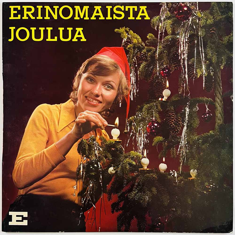 Inga Sulin ja Erik Lindströmin tonttuorkesteri LP Erinomaista Joulua  kansi EX levy EX Käytetty LP