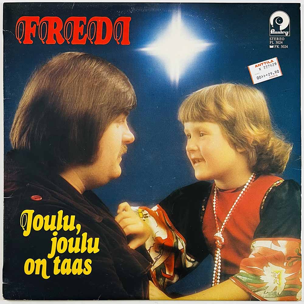 Fredi LP Joulu, joulu on taas  kansi EX- levy EX Käytetty LP