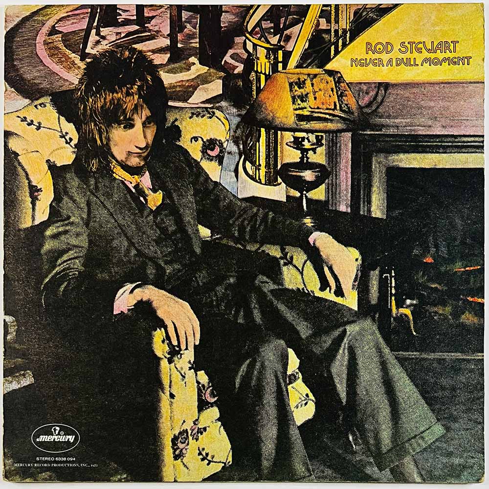 Stewart Rod LP Never a dull moment  kansi VG levy VG- Käytetty LP