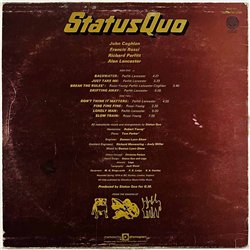 Status Quo LP Quo  kansi G+ levy G+ Käytetty LP