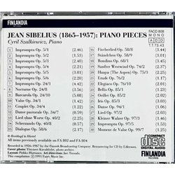 Szalkiewicz Cyril 1991 FACD 808 Sibelius Piano Pieces CD Begagnat